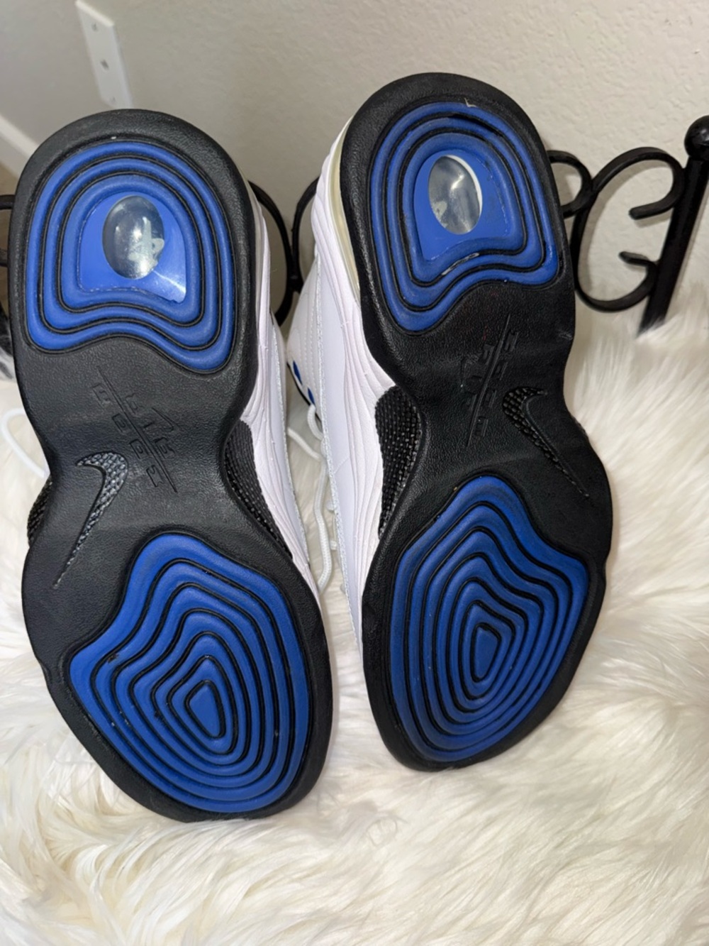 NWOT Nike Air Penny II White/Black/Blue - Picture 10 of 11